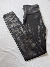 SPANX Faux Leather Camo Leggings Women's size M