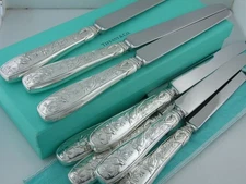 Sterling Silver Tiffany & Co. Audubon 10" Dinner size Knife ~no mono ~ $249ea