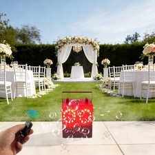 3-In-1 Dual-Hole Bubble Fog Machine Weddings/Parties Bubble Fog Machine 1500W