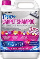 Pro-Kleen Pro+ Carpet Shampoo 5L Spring Bloom – Upholstery Cleaning Solution 4.74 per litre