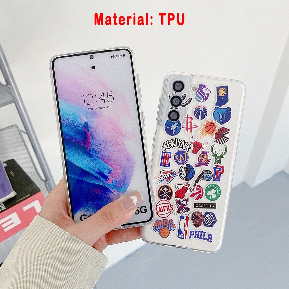 NBA Team Phone Case with Sticker Design fits iPhone 17/17 Air/17 Pro/17 Pro Max