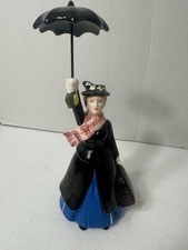 Vintage Disney Mary Poppins Ceramic Figure Umbrella Made in Japan