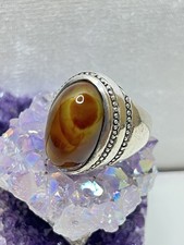 Vantage Antique Islamic Ring Agate Silver