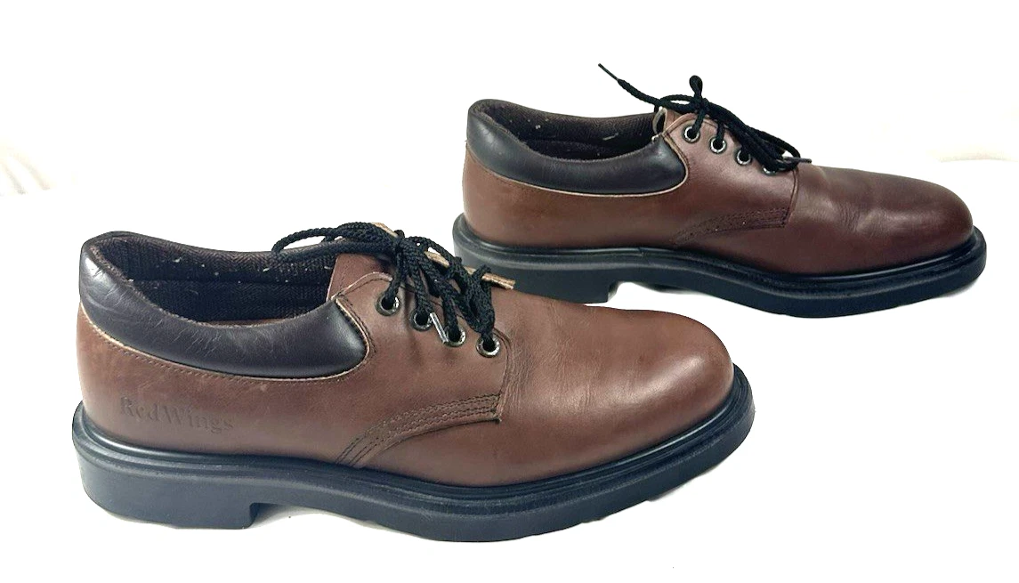 Red Wing Shoes Mens 13 D Working Oxford Lace Up Flat‎ Brown  display picture 1