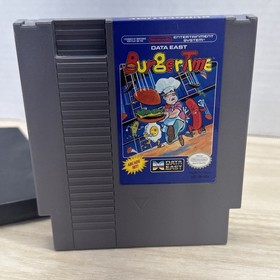 NES BurgerTime Nintendo Entertainment System - Clean Tested w Sleeve