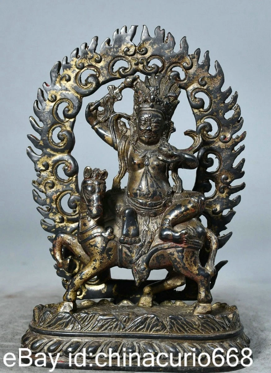 马古董原始中国风青铜雕像、雕像| eBay