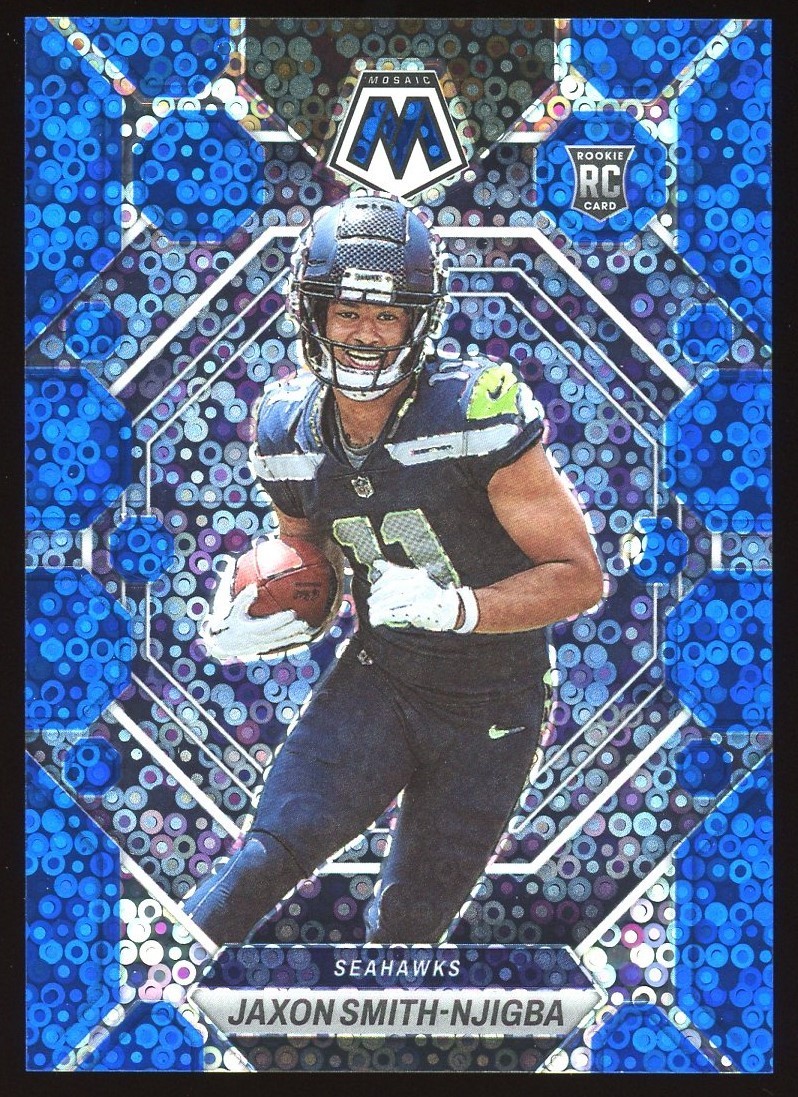 2023 Mosaic Jaxon Smith-Njigba #331 No Huddle Blue /75