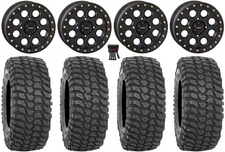 System 3 SB-7 15" Wheels Bk (5+2) 32" XCR350 Tires RZR Turbo S / RS1