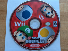 New Super Mario Bros Wii (Nintendo Wii) DISC ONLY- NO CASE - Tested & Working