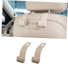 Purse Holder for Car, 2 PACK Upgraded Car Seat Hooks for Hanging Purse Beige
