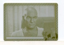 Star Trek Connections 2026 Yellow Metal Printing Plate Chase Card Picard AGT6