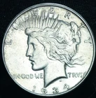 1934 D Peace Dollar AU - 24370
