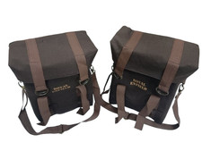 Fits Royal Enfield Classic 350cc 500cc Coffee Brown Colour Military Pannier Bags