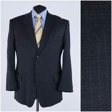 Striped Dark Grey Blazer 46S UK Size CANDA Mens Wool Sport Coat Jacket
