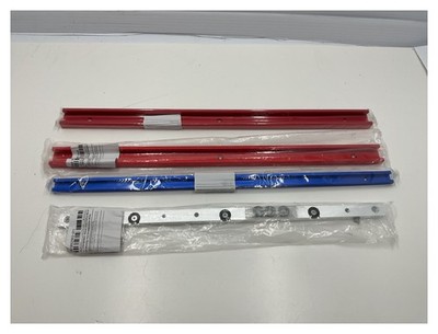 Unbranded 4pc T-Track Set Aluminum 500mm 450mm Red Blue Silver