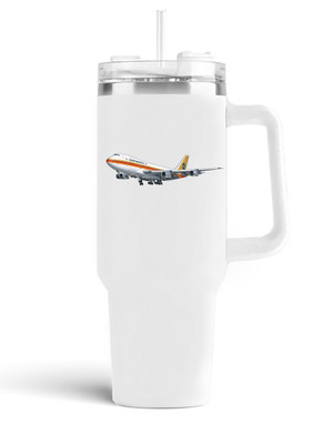 Continental Airlines Boeing 747 Stainless Steel Quencher Tumbler - 40oz.