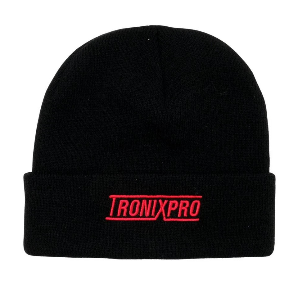 TronixPro Classic Beanie Hat Black/Red / Sea Fishing Clothing