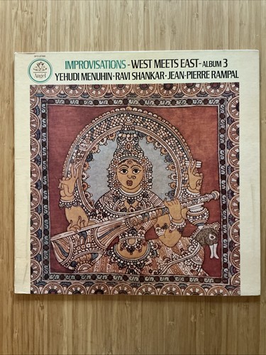 Ravi Shankar Improvisations West Meets East Album 3 LP Angel Menuhin Rampal VG+