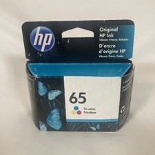 HP 65 Color Ink Cartridge 65 N9K01AN NEW GENUINE Expired July 2020