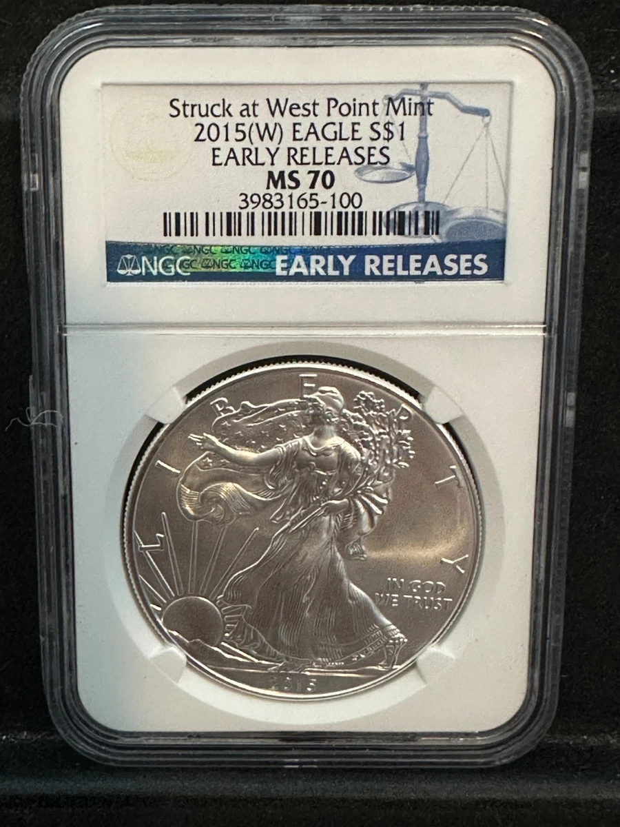 American Eagle MS 70 Graded 2015 Silver Bullion Coins for sale | eBay