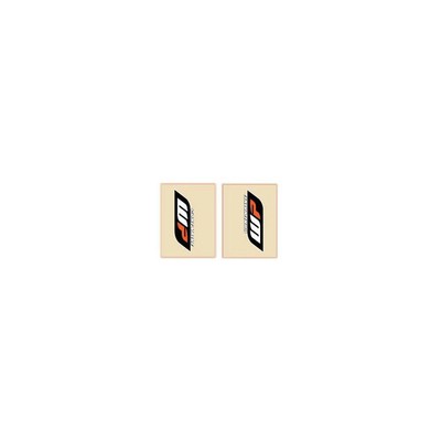FLU Designs Upper Fork Tube Decals - Orange/Black, WP 01020