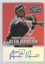 2013 Prizm Perennial Draft Picks Prospect Signatures Red Alen Hanson Auto 0n7