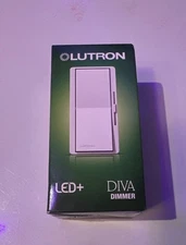 Lutron Diva DVCL-153P-WH Dimmer Wall Light Switch  White,-Brand New-Single/3-way