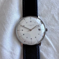 Orologio uomo Junghans Max Bill Mega 38 mm quadrante bianco di JP