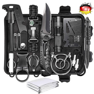 Survival Kit 54 in 1 Erste Hilfe Set Auto Outdoor Zuhause Notfall Ausrüstung