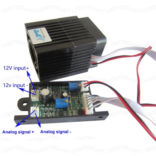 Analog signal DC12V 532nm 300mW green laser module + Focusable continuous work - Picture 6 of 8