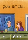 Man And Woman At Bar Funny Birthday Card - Greeting Card by Oatmeal Studios