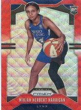 2020 Panini WNBA Prizm Debut MIKIAH HERBERT HARRIGAN RC #94 RUBY RED WAVE PRIZM