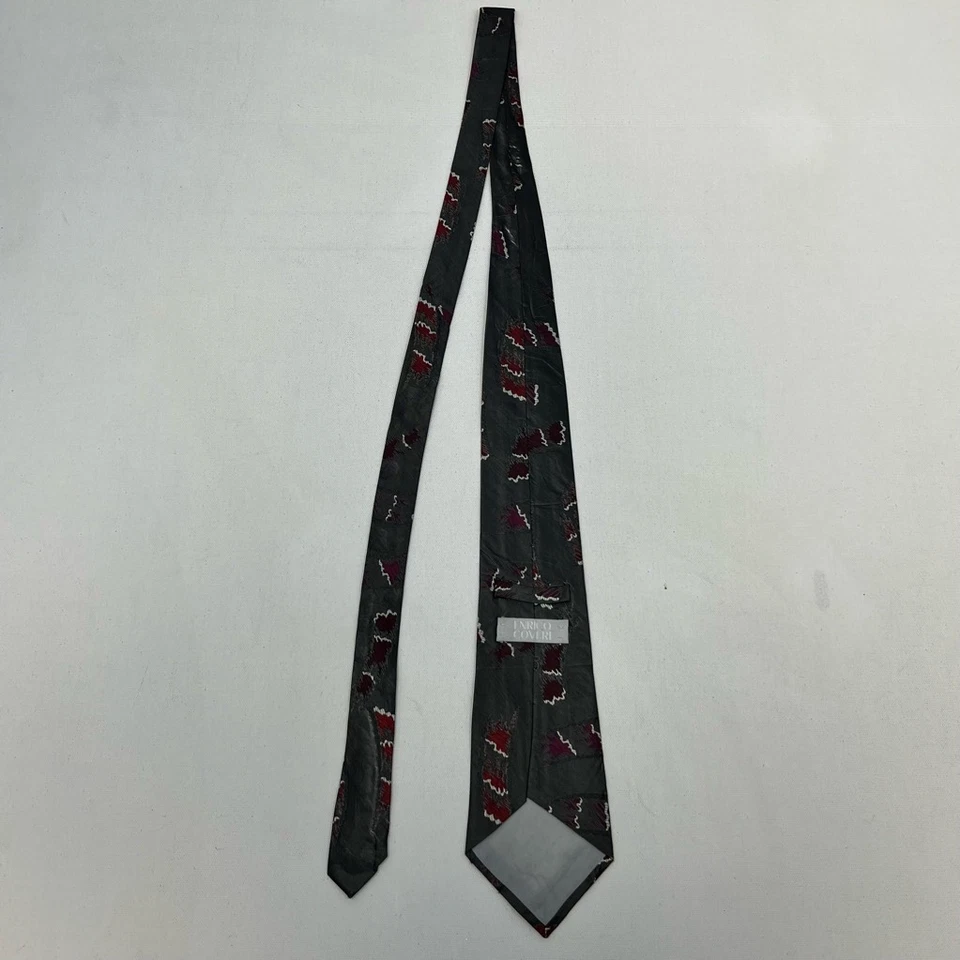 Enrico Coveri мужской галстук галстук многоцветный абстрактный широкий сплетенный классический короткий - Изображение 3 из 4