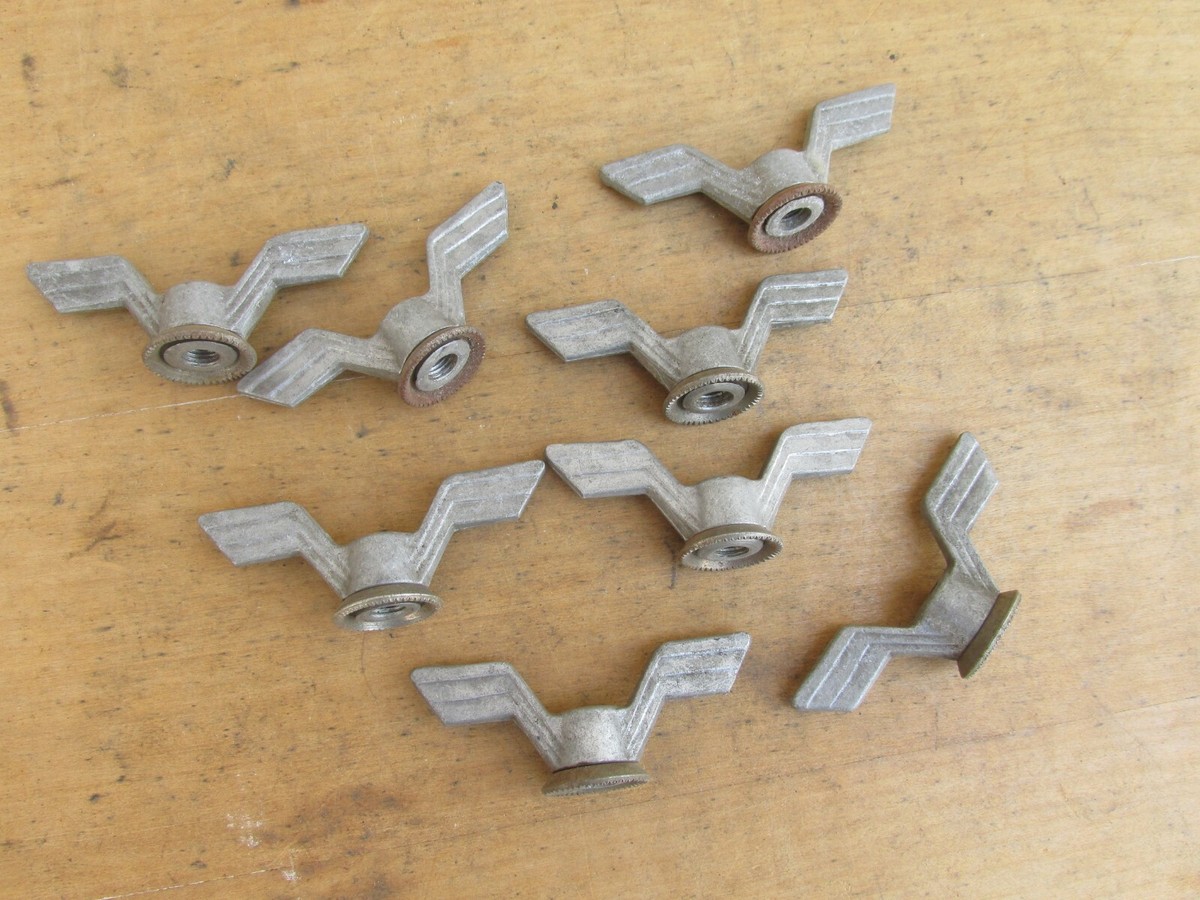 JOLI ECROU ALU VISSE PAPILLON POUR VELO ANCIEN 8mm BICYCLE
