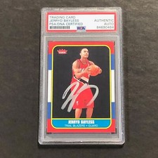 2008-09 NBA Fleer #BBR-172 Jerryd Bayless Signed Card AUTO PSA Slabbed Trail Bla