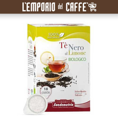 108 Pads Papierfilter Sandemetrio Schwarzer Loser Tee Lemon Bio 100% Natur