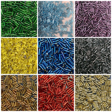 Miyuki Bugle Beads, 7mm, 10g Or 20g, Choose Your Colour