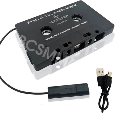 Cassette Adapter 5.0 Bluetooth Car Audio Hands-free Tape Player Converter MP3 CD