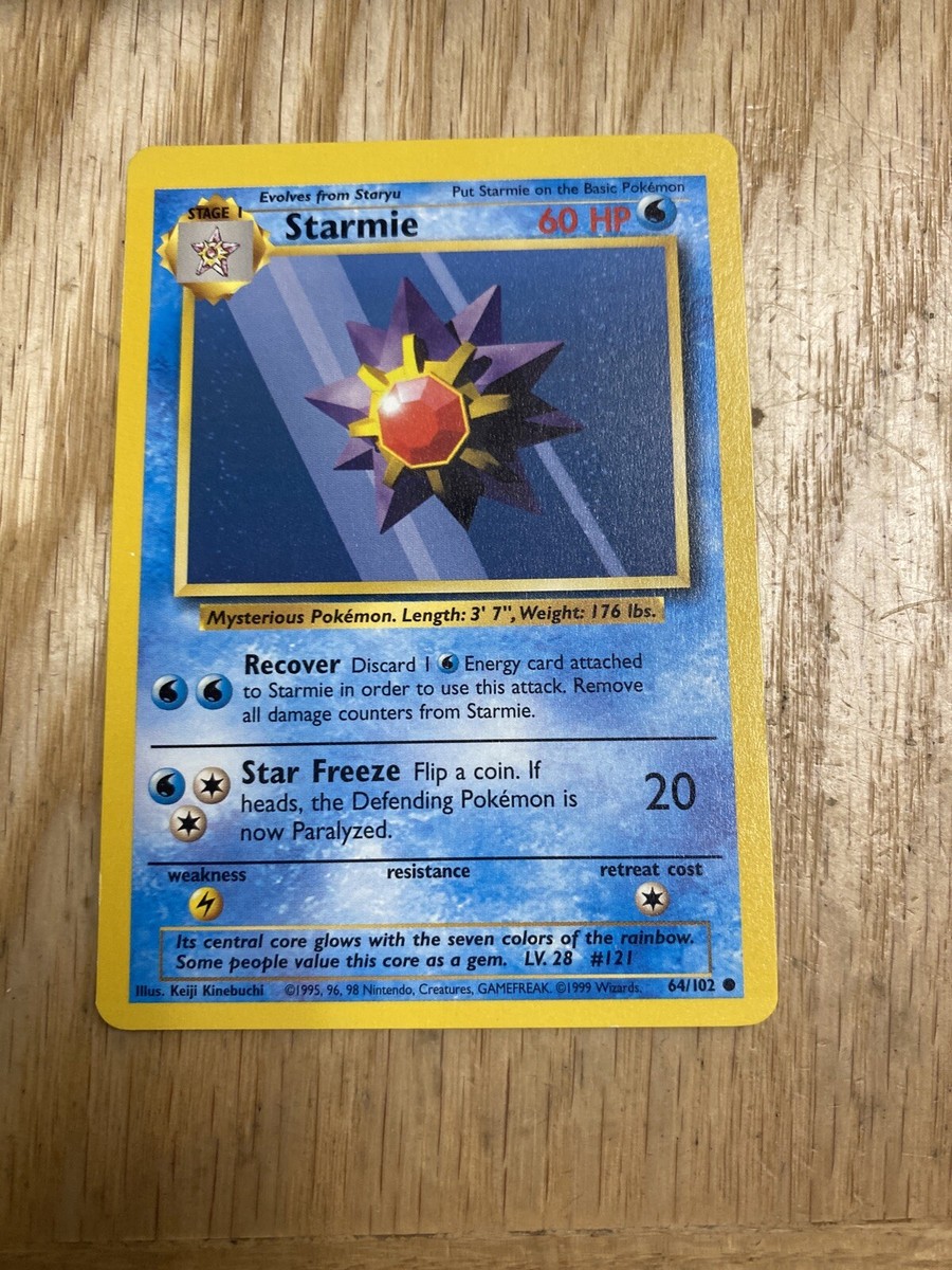 1999 Pokemon Starmie Card | eBay