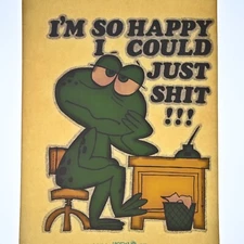 Vintage 1970s Heat Transfer | I'm So Happy | NOS Iron-On T-shirt Graphic