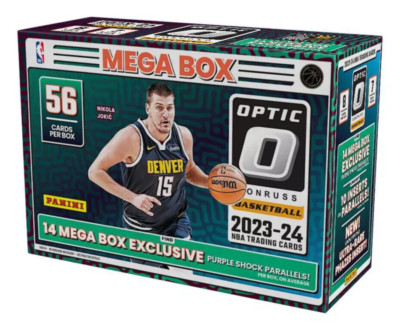 2023-24 Panini Donruss Optic NBA Trading Cards Mega Box - 14 Purple Shock Prizm