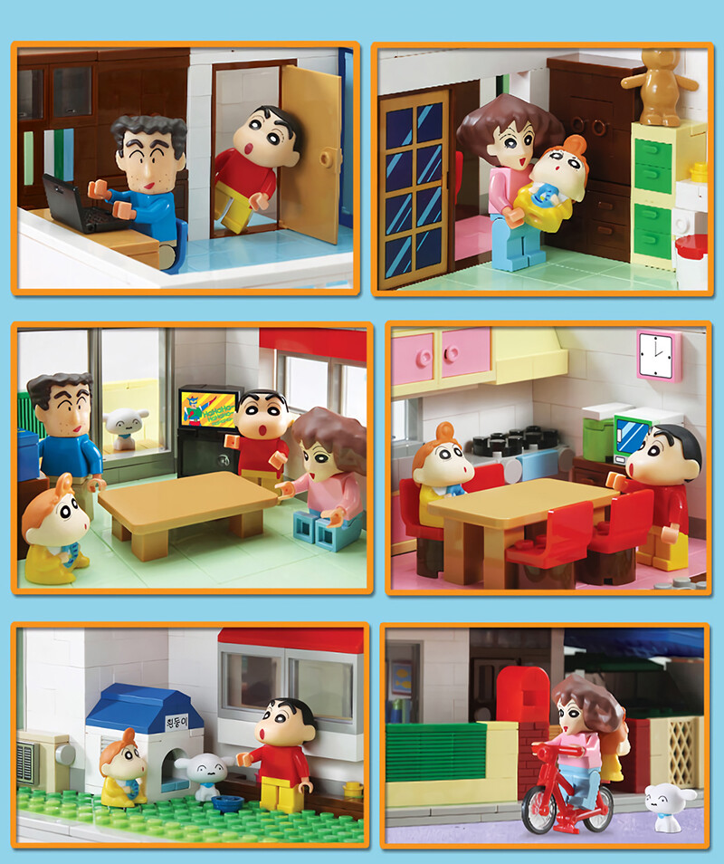 Oxford Block Crayon Shin-Chan HOUSE Bricks Building Figures Oxford Block Crayon Shin-Chan HOUSE Bricks Building Figures