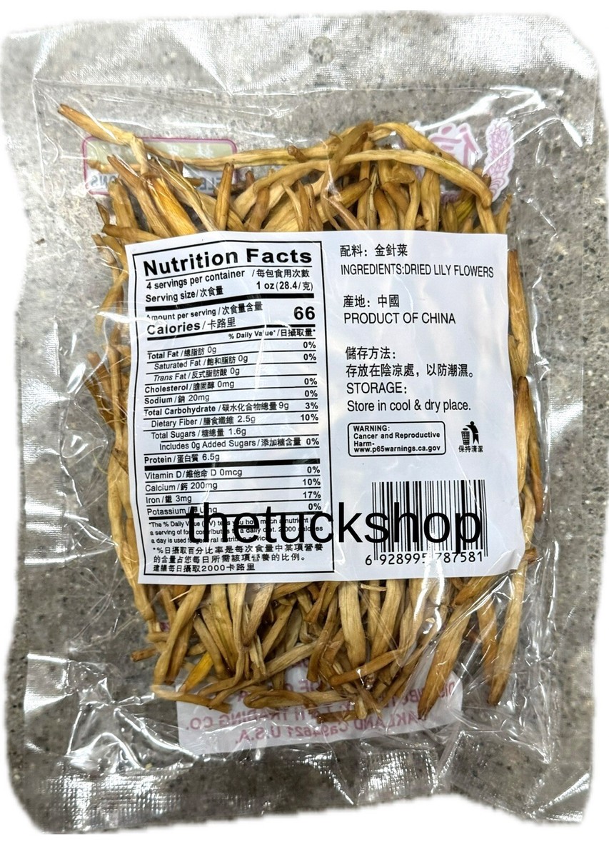 4oz Wahon Dried Lily Flower Golden Needles | eBay