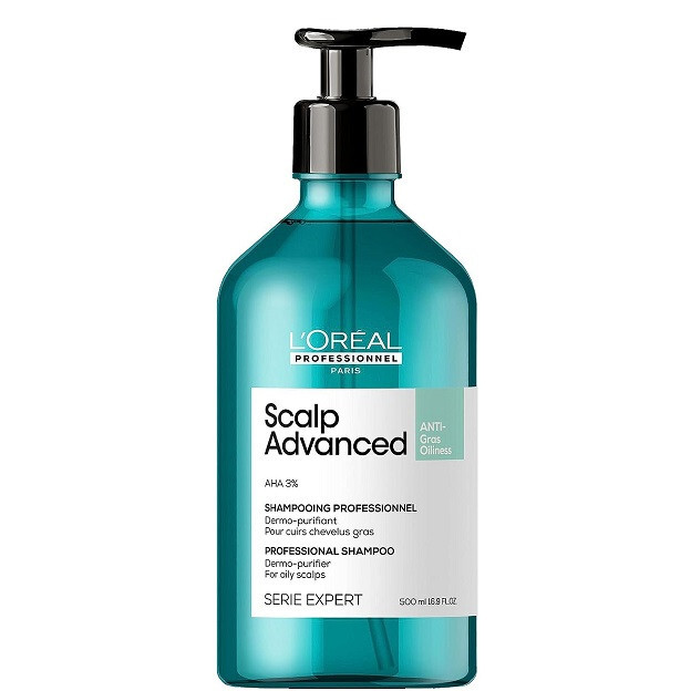 L'oréal Professionnel Unisex Shampoo, Lp Se Scalp A-Oily Shp R 500Ml Pure Ress (Shampoo Liquido, 500 Ml) - Immagine 3