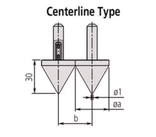 Mitutoyo 07CZA060  Measuring Jaw for 552-Series, Centerline Type, Inch