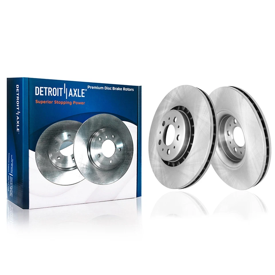 13.23'' Front Disc Brake Rotors Ceramic Brake Pads for 2003 - 2014 Volvo XC90 - Image 3 of 4