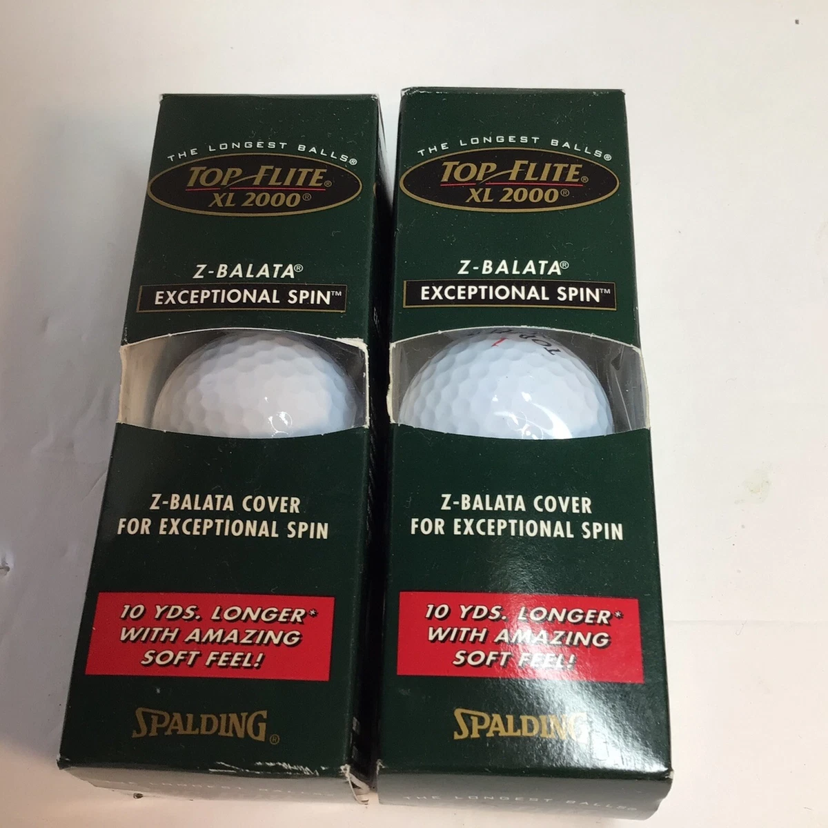 Spalding TOP Flite XL 2000 Exceptional Spin golf balls 2 Packs Z balance  Cover