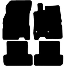 FOR RENAULT MEGANE COUPE (ALTERNATIV) 2008 TO 2016 TAILORED BLACK CAR FLOOR MATS