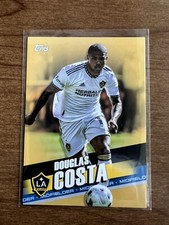 2022 Topps MLS Douglas Costa Gold Parallel 28/50 Soccer Card Brazil LA Galaxy