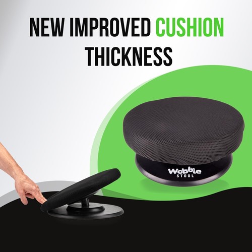 Compact Minimalist Wobble Stool - Self-Balancing 330 lbs Support for Comfort - Picture 4 of 9